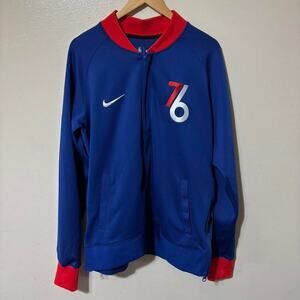 NWOT Philadelphia 76ers Nike Full Zip Athletic Streetwear Jacket Size Men’s M